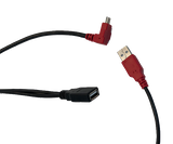 1.5M (4.9') Right Angle USB-A Cable With USB Input 1.5M (4.5') For Mimo Monitors UM-1080CP Family, Red, (CBL-CP-USBA)