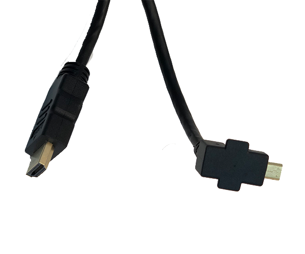 1.5M (4.9') Right Angle Micro HDMI to HDMI Cable for Mimo Monitors UM-1080H Family, (CBL-HDMI1.5M-1080)