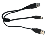 0.3M (1') USB Y-Cable for Mimo Monitors, (CBL-USB-1FT)